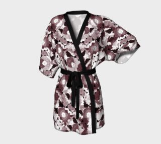 Ornate Modern Floral Print Kimono Robe preview