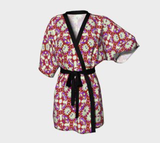 Boho Check Print Kimono Robe preview