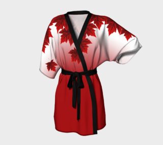 Autumn Maple Leaf Robe Canada Maple Leaf Kimono Robe preview