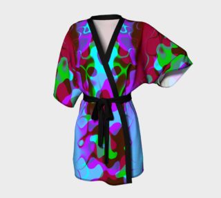 Colorful Retro Abstract Kimono Robe preview