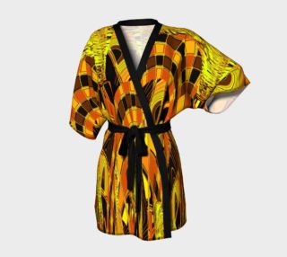 Orange Abstract Kimono preview