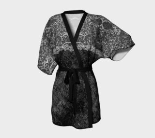Lace Damask Grunge Goth Kimono Robe preview