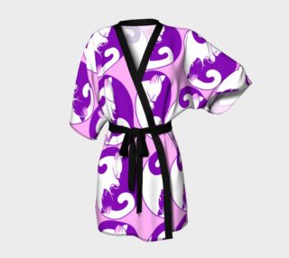 Cat Yin and Yang Kimono Robe preview