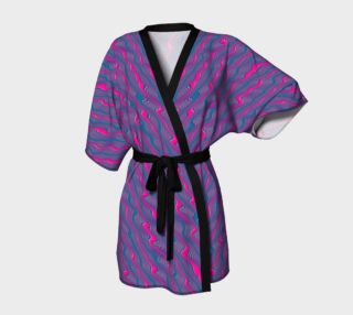 Fuchsia Crazy Stripes Kimono preview