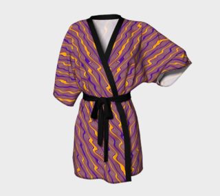 Orange and Purple Crazy Stripes Kimono preview