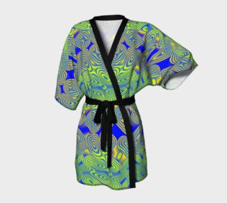 Teal Dotted Twist Kimono preview