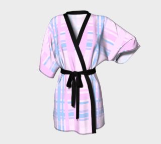 Aperçu de Pink Plaid Kimono