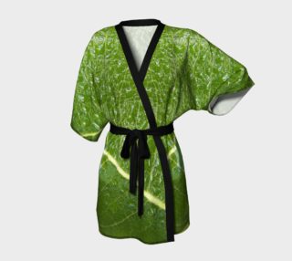 Aperçu de Green Leaf with Water Droplets Kimono