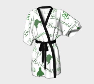 Bridesmaid in Seafoam Green Kimono preview