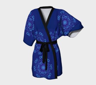 Shades of Blue Kimono Robe preview