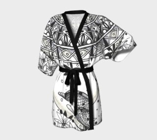 Mandala Shoulders Dragonfly Floral Kimono Robe preview