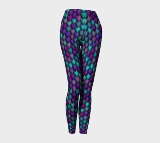 Midnight Purple & Teal Dragon Leggings preview