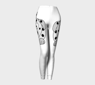 Dalmatian Black Spots Round Cartoon Leggings preview