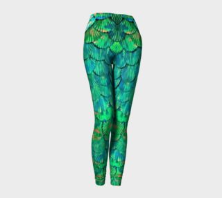 Green Mermaid Scale Leggings  preview
