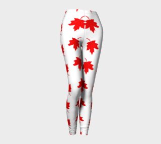 Red Maple Leaf Leggings preview