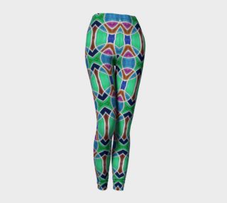 Nouveau Peacock Stained Glass Leggings  preview