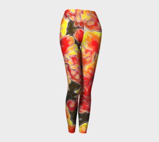 Orange And Yellow Flower Leggings preview