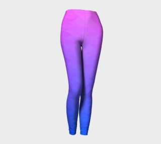 Pink Purple Blue Wave  Gradient Leggings preview