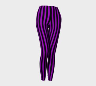 Purple Halloween Stripe Leggings preview