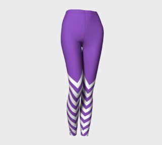 Light Purple Chevrons with Block Color Top Leggings preview