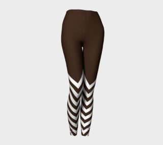 Chocolate Chevrons with Block Color Top Leggings preview