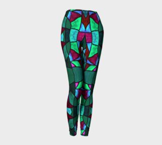 Rose Garden Stained Glass Leggings preview