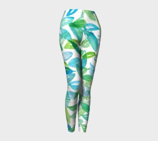 Watercolor Leaves Leggings preview