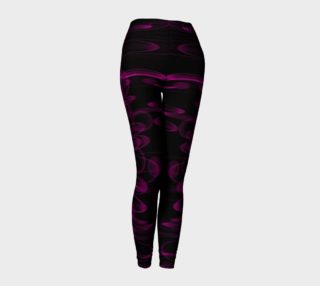Rich Pink and Black Patterned Leggings preview