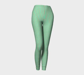 Teal and Red Stripe Leggings preview