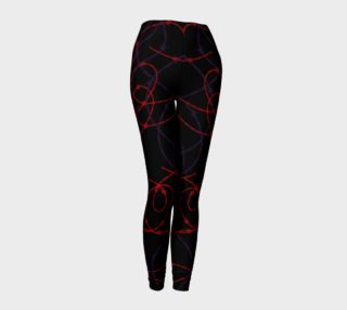 Gothic Barbed Wire Print Leggings by Tabz Jones preview