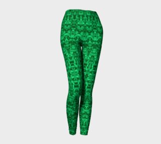 Faded Green Damask Leggings preview