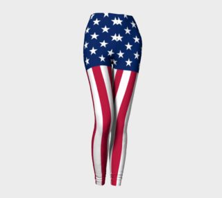 Vertical American Flag Leggings preview