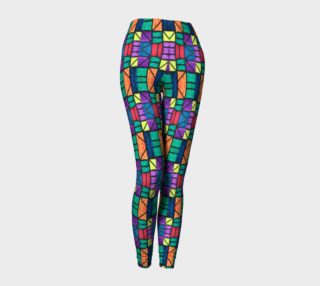 Art Deco Stained Glass Leggings preview