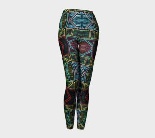Diamond Sarape Stained Glass Leggings preview
