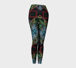Diamond Sarape Stained Glass III Leggings preview