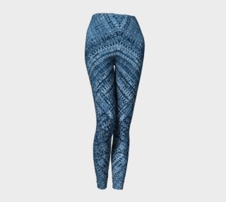 Jeans Abstract Blue Leggings preview