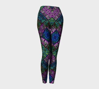 Amethyst Stained Glass Leggings III preview