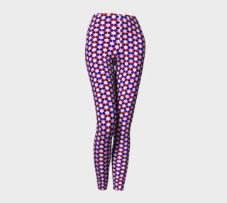 Red White And Blue Stars Leggings preview