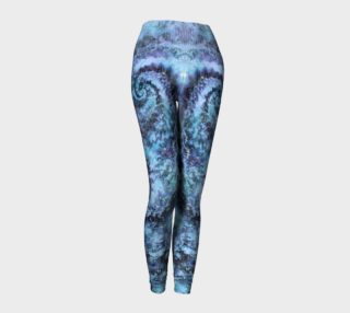 Misty Blue Galaxies Pastel Goth Leggings preview