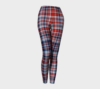 Red White And Blue Tartan Leggings preview