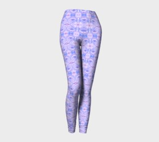 Iced Damask print athletic leggings preview