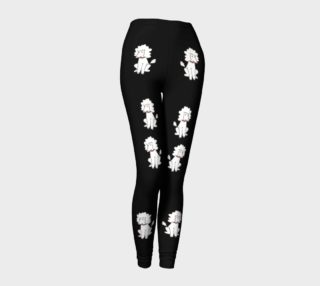 Leggings - France columbe leggings black and white design preview