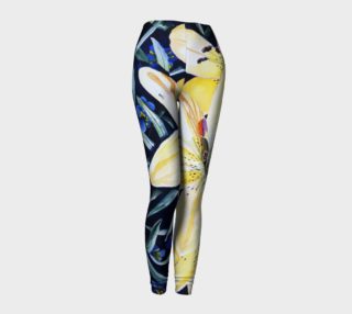 Yellow Lilies Delight Leggings  preview