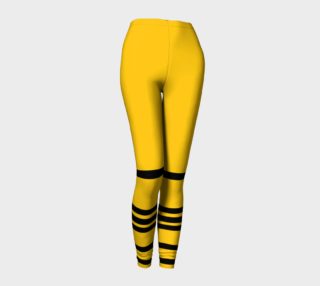 Yinz Black and Yellow Leggings preview