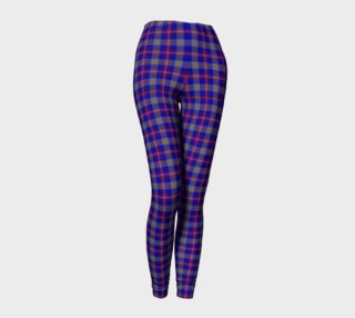 Blue, Grey, and Purple Plaid Leggings preview