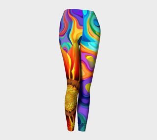 Psychedelic Flower leggings preview