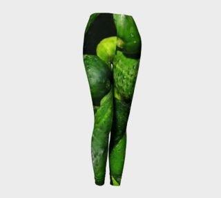Aperçu de Cucumbers Leggings green vegan garden food