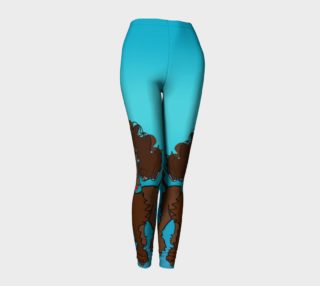 Above Knee Brown poodle leggings  preview
