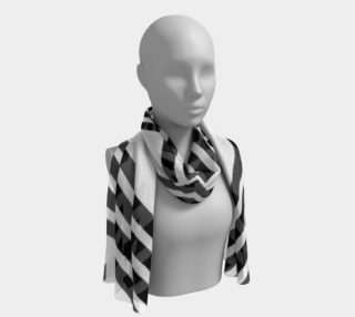 Black and White Diamond Long Scarf preview