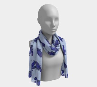 Astrological sign Aquarius constellation pattern Long Scarf preview